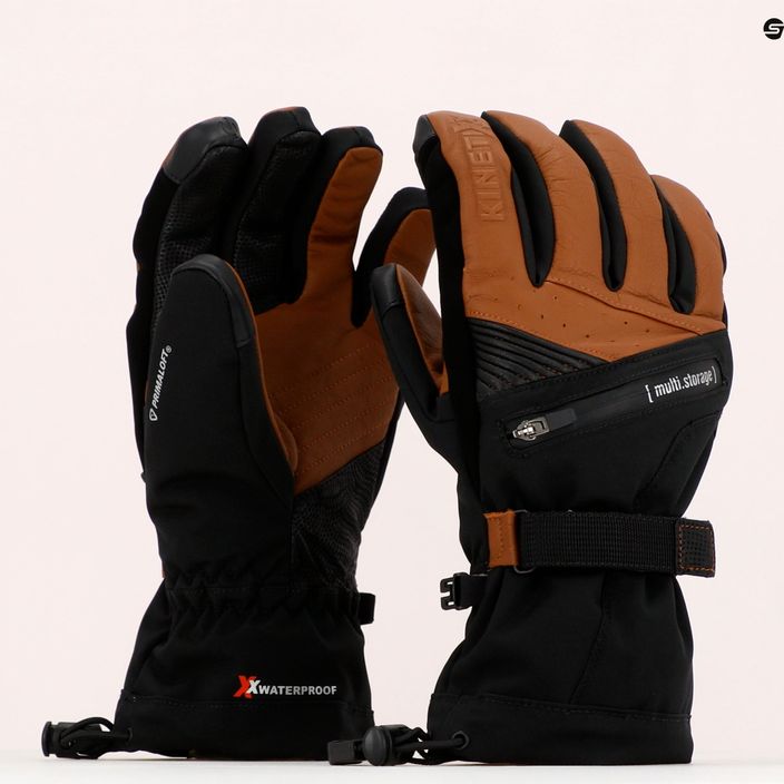 Pánské lyžařské rukavice KinetiXx Bob Ski Alpin hnědé 7020-230-05 6