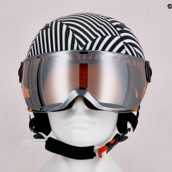 Dětská lyžařská helma HEAD Mojo Visor S2 bílo-černá 328152 11