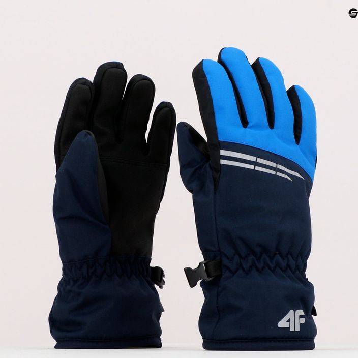 Dětské lyžařské rukavice 4F modré 4FJAW22AFGLM038 10