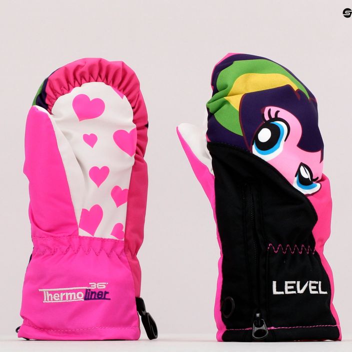 Dětské snowboardové rukavice Level Lucky Mitt růžové 4146 5