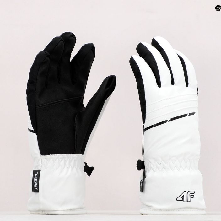 Dámské lyžařské rukavice 4F bílé H4Z22-RED002 10