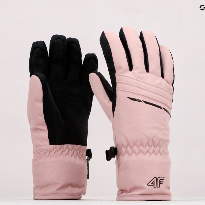 Dámské lyžařské rukavice 4F růžové H4Z22-RED002 10