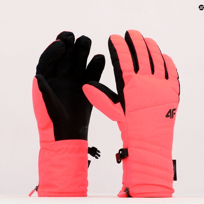 Dámské lyžařské rukavice 4F červené H4Z22-RED003 11