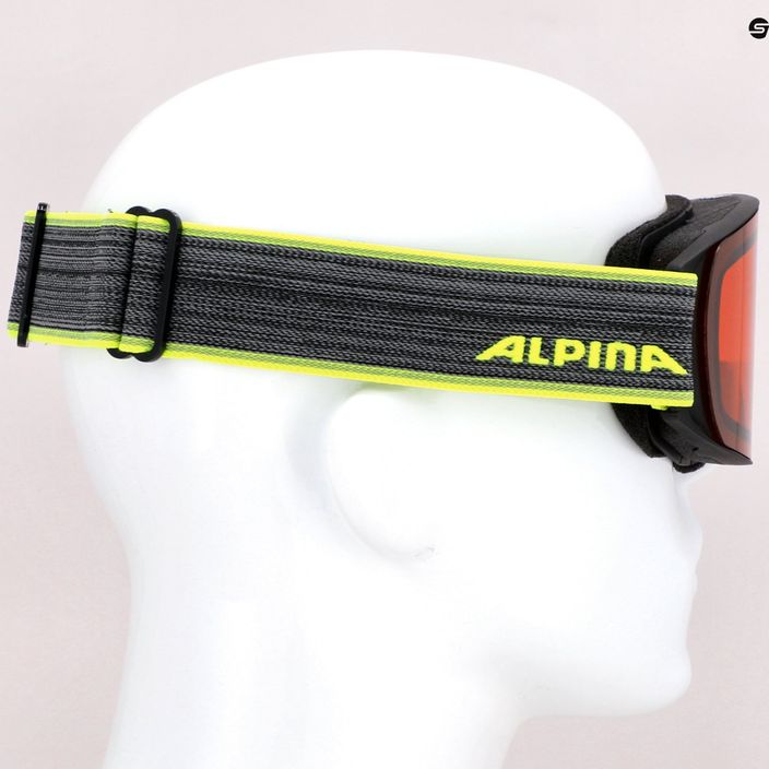 Lyžařské brýle Alpina Nakiska black-neon/dh 5