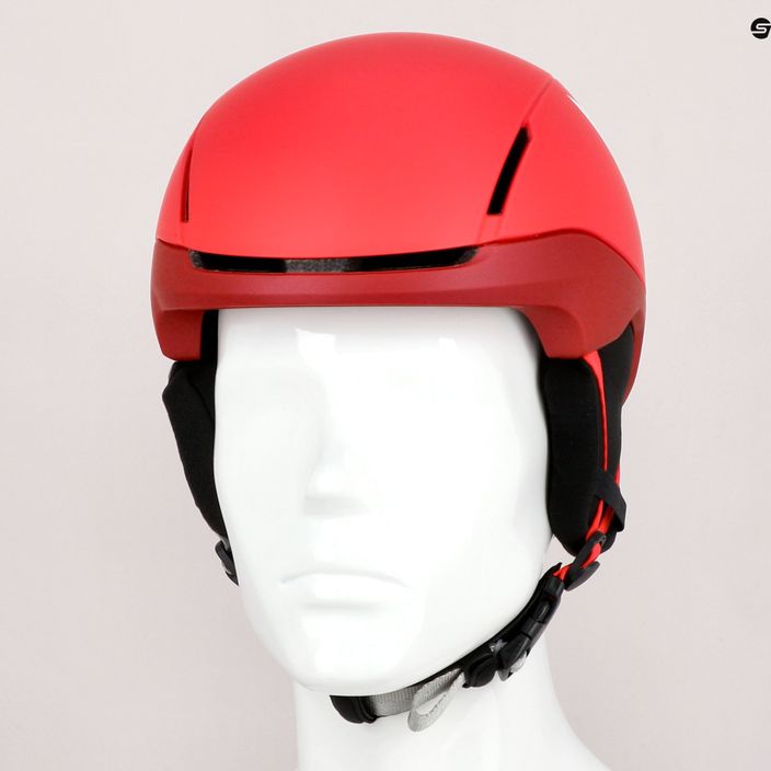 Dětské lyžařské helmy Dainese Scarabeo Elemento metallic red/white logo 9