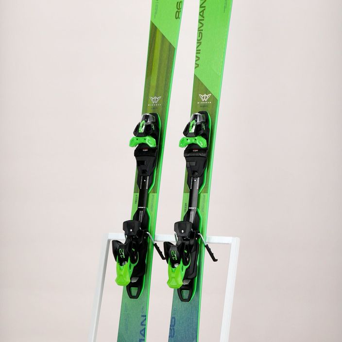 Pánské sjezdové lyže Elan Wingman 86 CTI Fusion X + EMX 12 zelená ABAHBR21 12