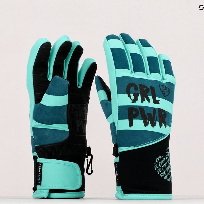Dětské lyžařské rukavice ZIENER Liwa AS PR modré 801997 9