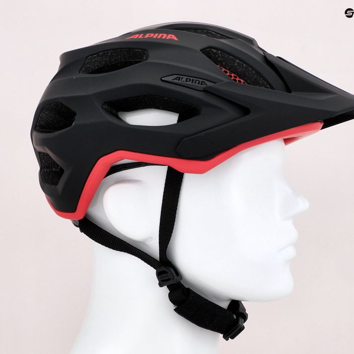 Cyklistická přilba Alpina Carapax 2.0 black/red matte 10