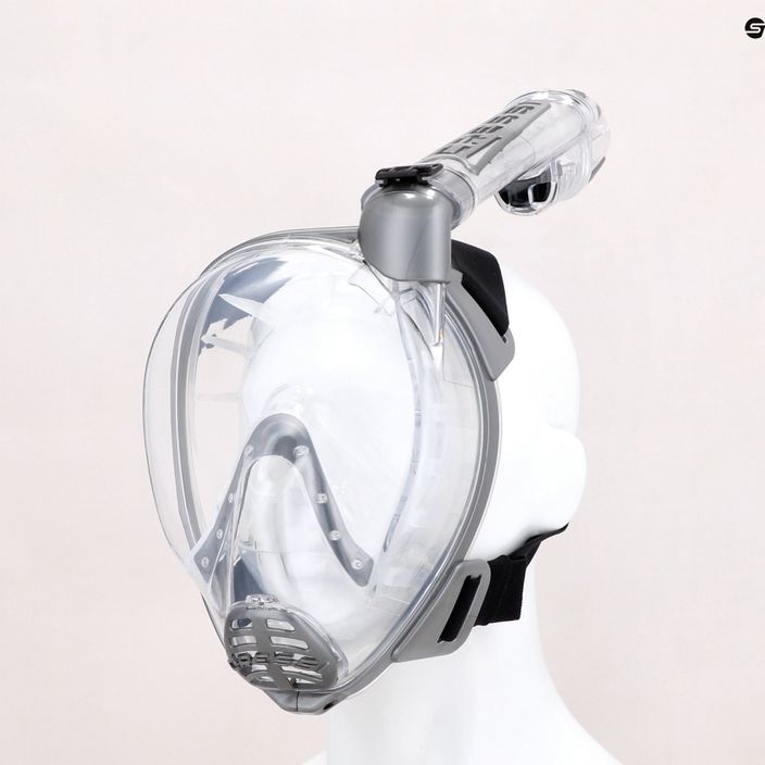 Cressi Duke Dry šedá celoobličejová maska pro šnorchlování XDT000000 11