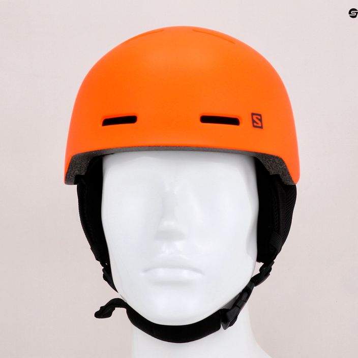 Dětská lyžařská helma Salomon Grom oranžová L40836500 9