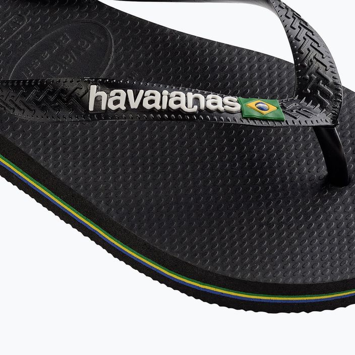 Žabky Havaianas Brasil Logo černé H4110850 12