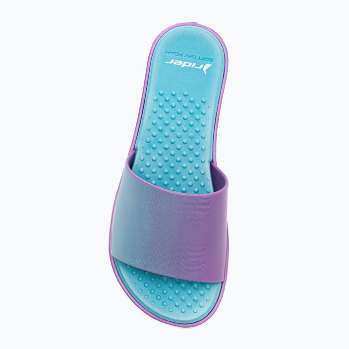 Dámské žabky RIDER Splash III Slide blue-purple 83171 6