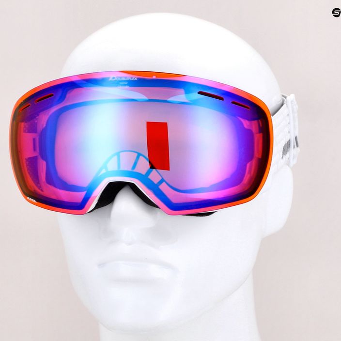 Lyžařské brýle Alpina Granby Q-Lite white gloss/blue sph 10