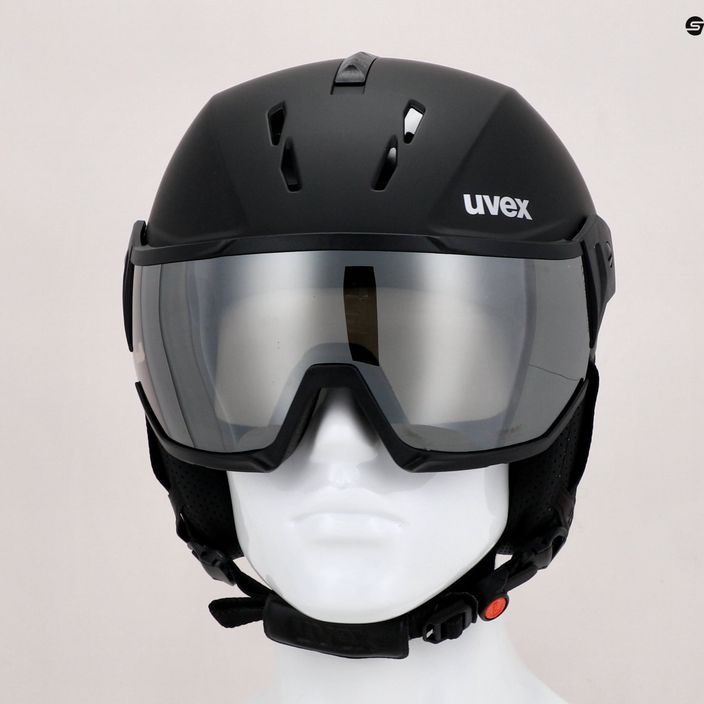 Lyžařská helma UVEX Instinct visor černá 56/6/260/20 8
