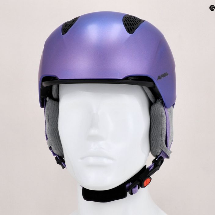 Dětské lyžařské helmy Alpina Grand Jr flip-flop purple 9