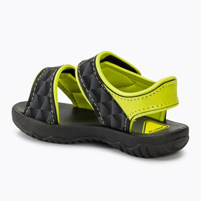 RIDER Basic Sandal V Baby černé/neonově žluté sandály 3