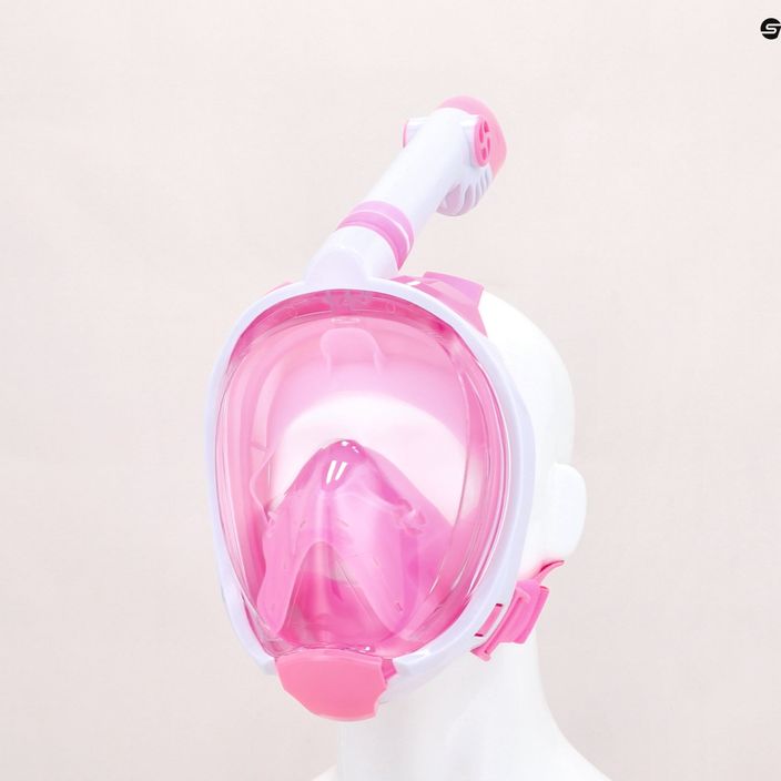 Dětská celoobličejová maska na šnorchlování AQUASTIC růžová SMK-01R 11