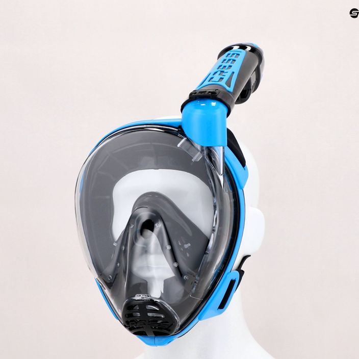 Šnorchlová maska Cressi Duke Dry Full Face černá/modrá XDT005020 7