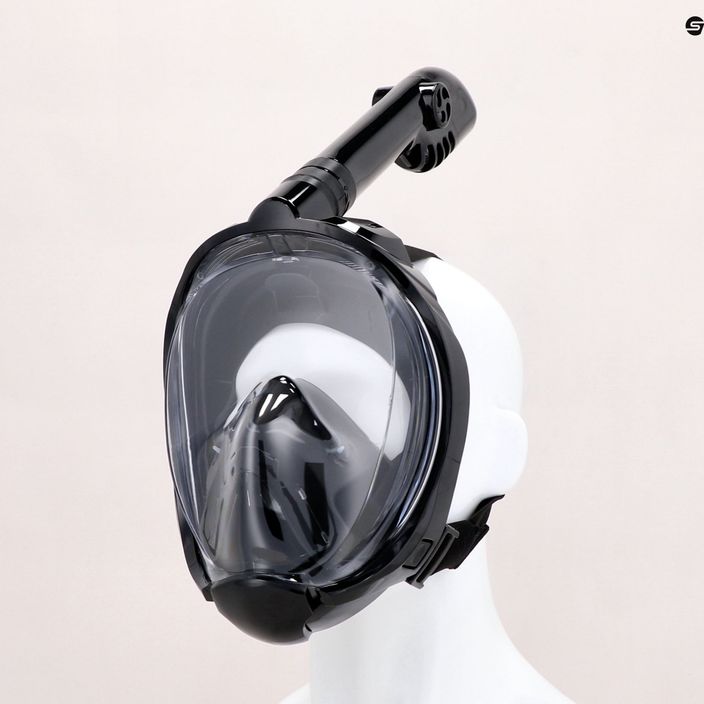 Šnorchlovací set  AQUASTIC Maska Fullface + Ploutve černý SMFA-01SC 23