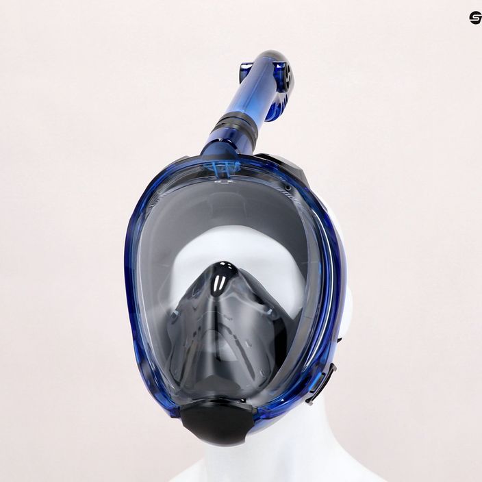 Šnorchlovací set  AQUASTIC Maska Fullface + Ploutve modrý SMFA-01SN 18