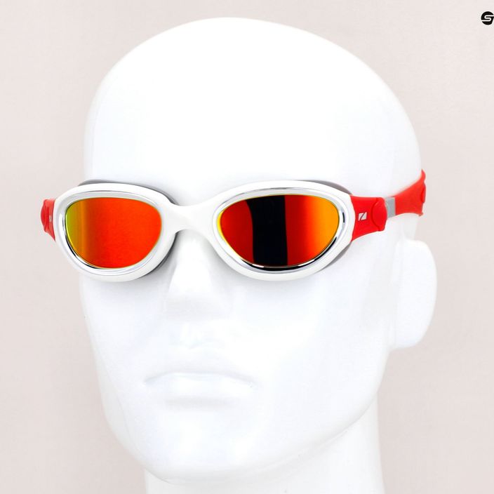 Plavecké brýle Zone3 Venator-X červenobílé SA21GOGVE108 7