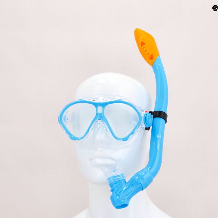 Dětský šnorchlovací set  AQUASTIC Maska + Šnorchl modrý MSK-01N 14
