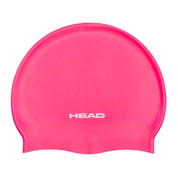 Dětská plavecká čepice HEAD Silicone Flat FUCS růžová 2