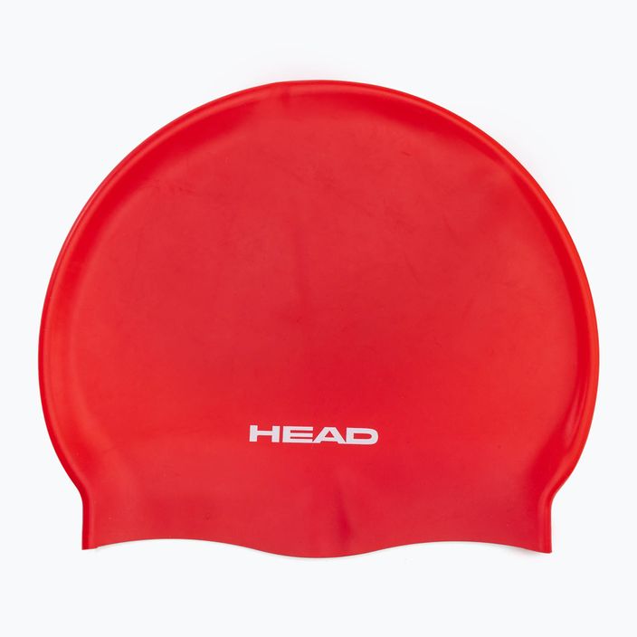 Dětská plavecká čepice HEAD Silicone Flat RD červená 455006