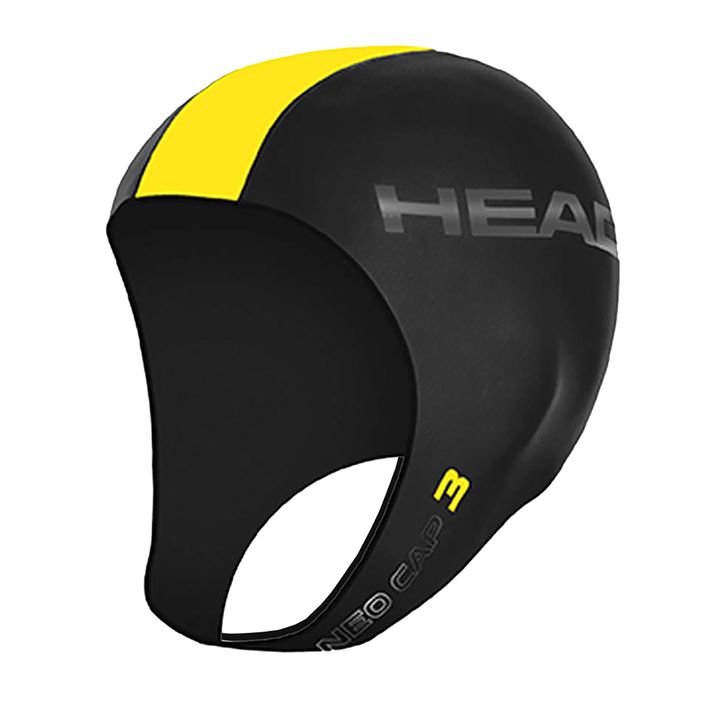 Plavecká čepice HEAD Neo 3 black/yellow 2