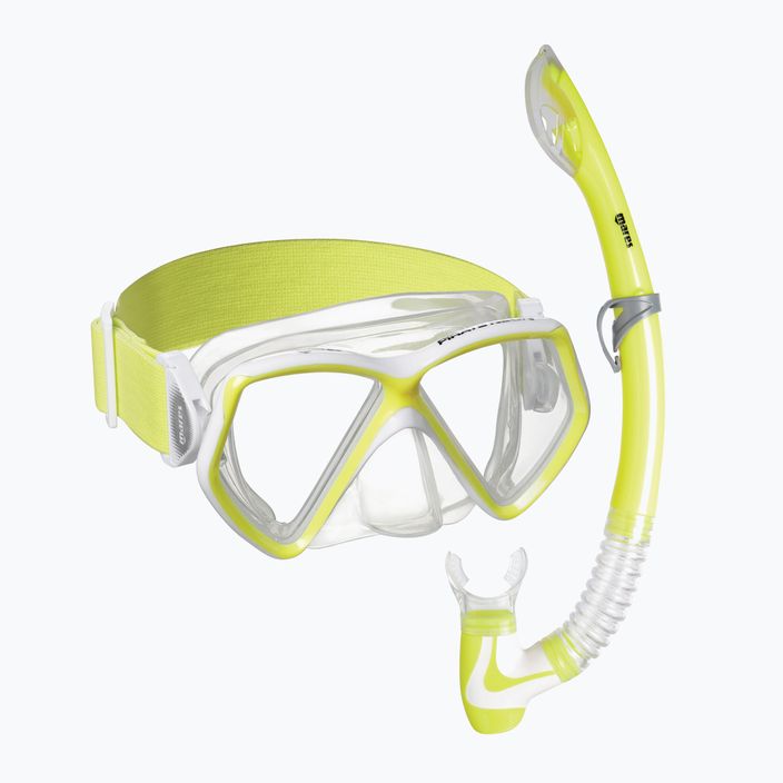 Dětská šnorchlovací sada  Mares Combo Pirate Neon yellow/white/clear 411788SF