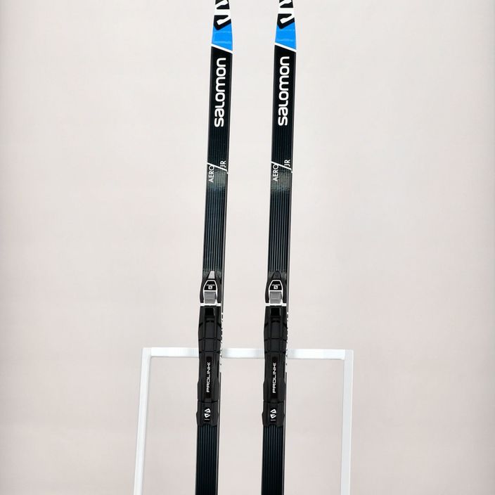 Dětské běžecké lyže Salomon Aero Grip Jr. + Prolink Access černo-modrá L412480PM 11