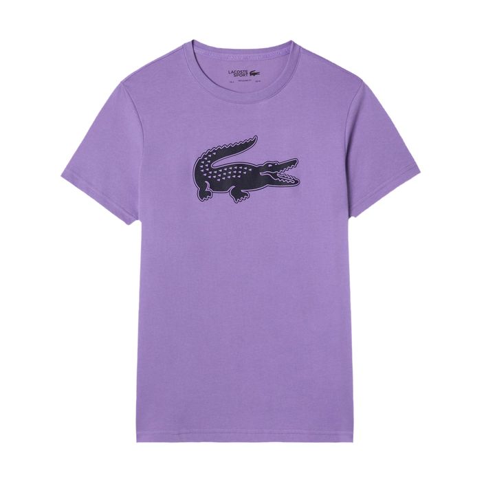 Pánské tenisové tričko Lacoste TH2042 W87 fialové TH2042.W87.T5 2