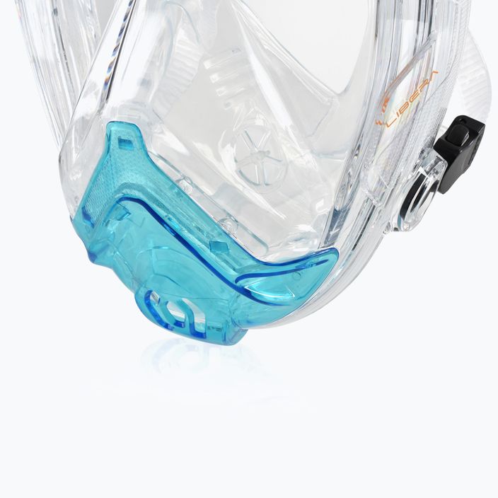 Celoobličejová šnorchlovací maska  SEAC Libera blue clear/orange 5