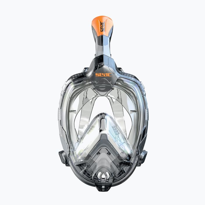 Celoobličejová šnorchlovací maska  SEAC Libera black/orange 2