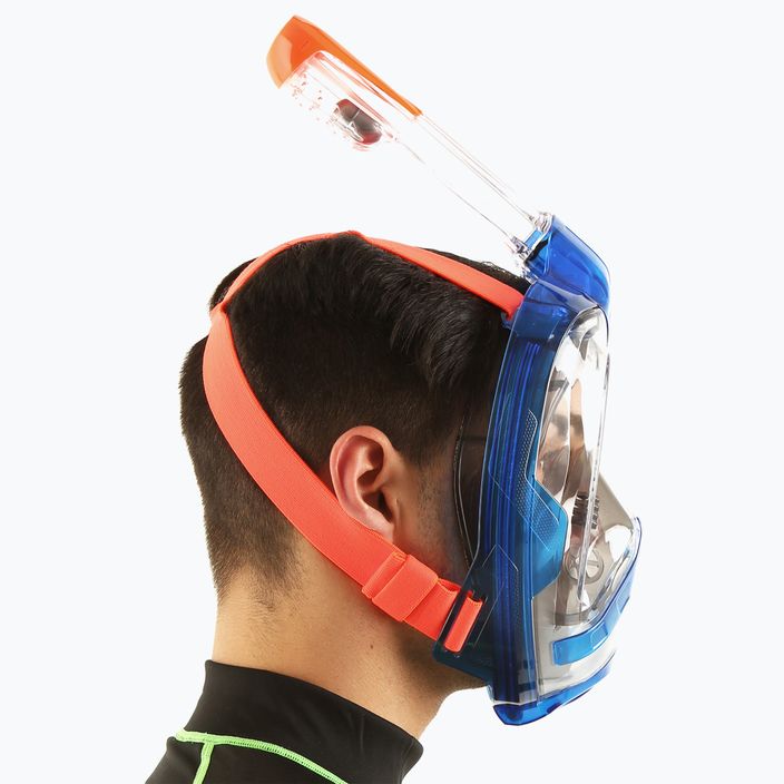 Celoobličejová šnorchlovací maska  SEAC Magica blue/orange 9