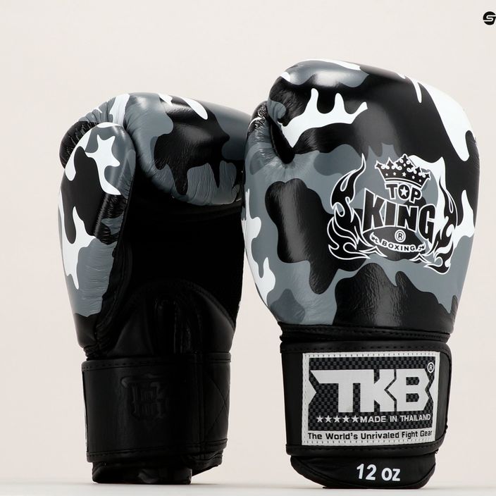 Boxerské rukavice Top King Muay Thai Empower šedé TKBGEM-03A-GY-10OZ 7
