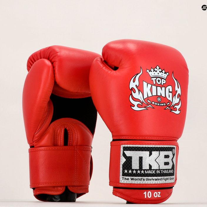 Boxerské rukavice Top King Muay Thai Ultimate Air červené TKBGAV-RD-10OZ 7