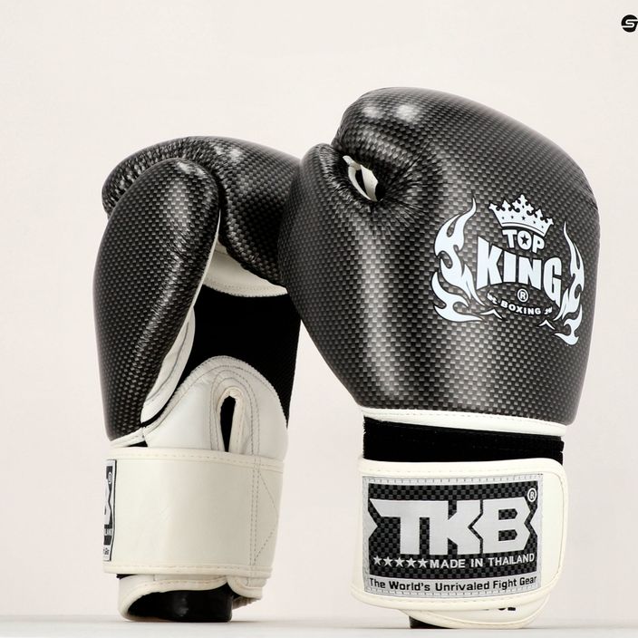 Boxerské rukavice Top King Muay Thai Empower Air bílo-stříbrné TKBGEM-02A-WH-SV-10 7