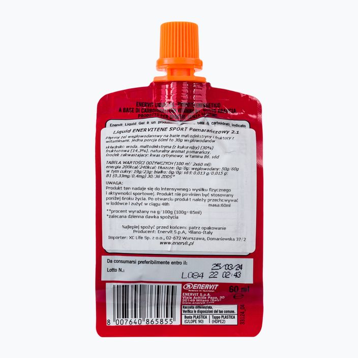 Energetický gel Enervit Liquid 60ml pomeranč 98856 2