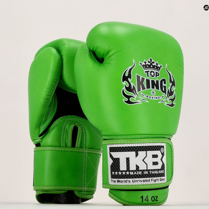 Boxerské rukavice Top King Muay Thai Ultimate Air zelené TKBGAV-GN-10OZ 7