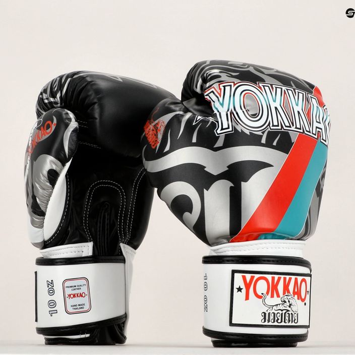 YOKKAO 90'S boxerské rukavice černé BYGL-90-1 8