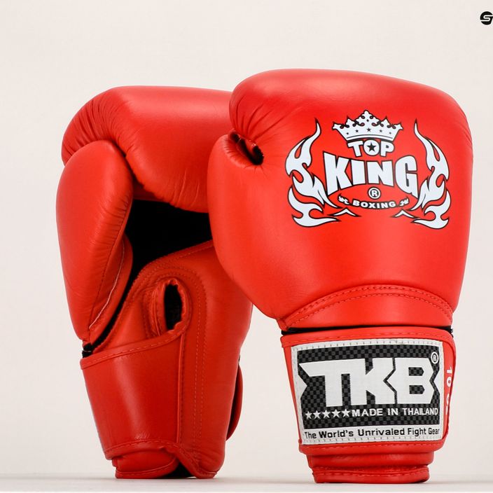 Boxerské rukavice Top King Muay Thai Super Air červené TKBGSA-RD 7