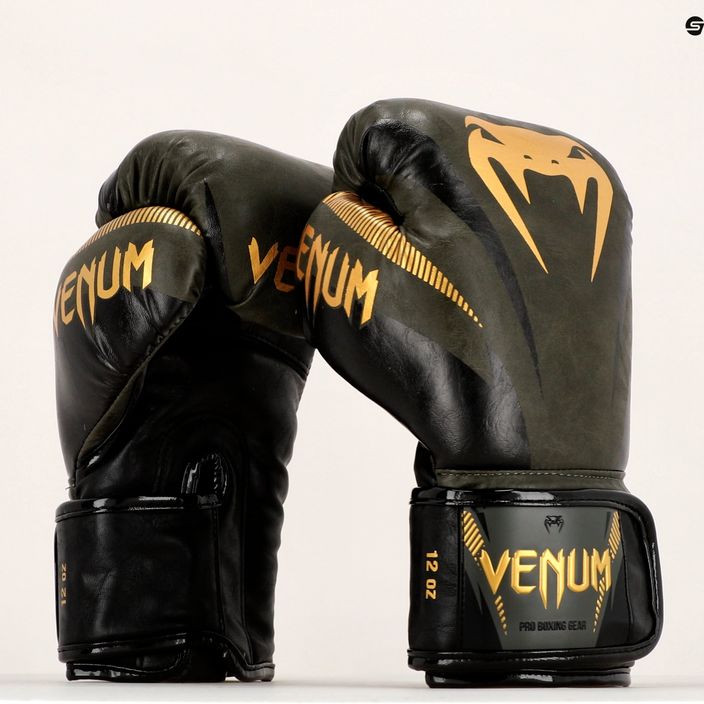 Boxerské rukavice Venum Impact zelené 03284-230-10OZ 16