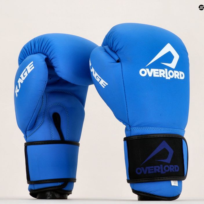 Modré boxerské rukavice Overlord Rage 100004-BL/10OZ 10