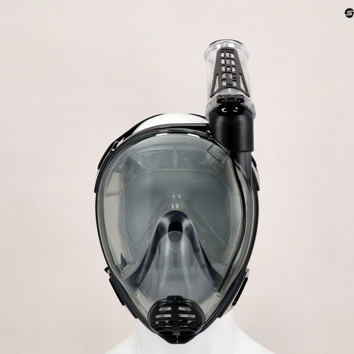 Celoobličejová maska Cressi Duke Dry pro šnorchlování černá/šedá XDT060050 7