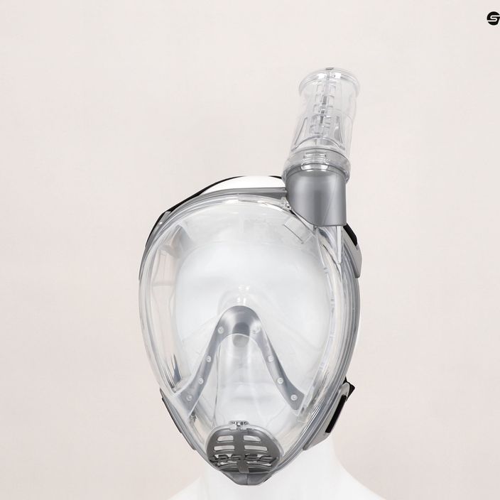 Celoobličejová maska Cressi Baron pro šnorchlování šedá XDT020000 6
