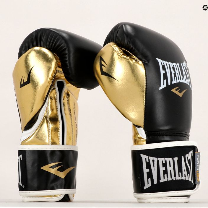 Boxerské rukavice EVERLAST Powerlock Pu černé 2200 BLK/GOLD-10 oz 7