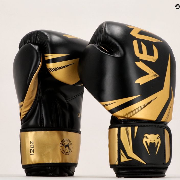 Venum Challenger 3.0 pánské boxerské rukavice černo-zlaté VENUM-03525 7