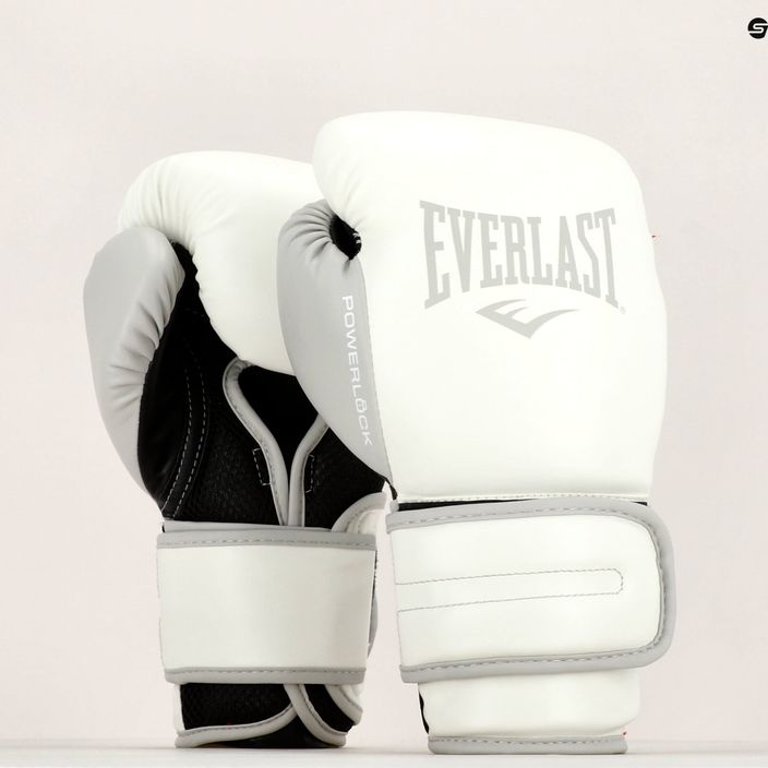 Pánské boxerské rukavice EVERLAST Powerlock Pu bílé EV2200 WHT-10 oz. 7