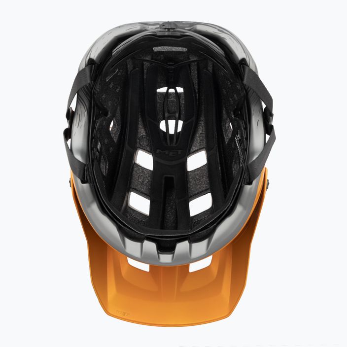 Cyklistická helma MET Terranova orange/titanium metalic matt 5